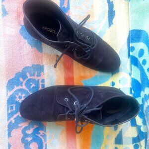 aerosoles 8.5 black faux suede shoe boot